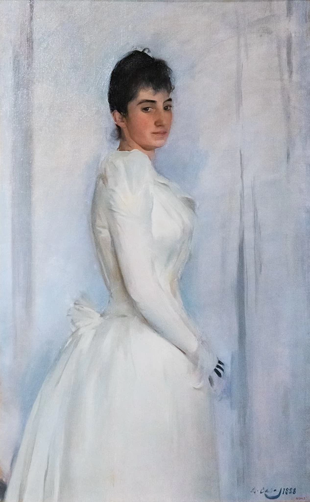 Ramon Casas - 105, Ritratto di Montserrat Carbo, 1888, Museo Nazionale d'Arte della Catalogna